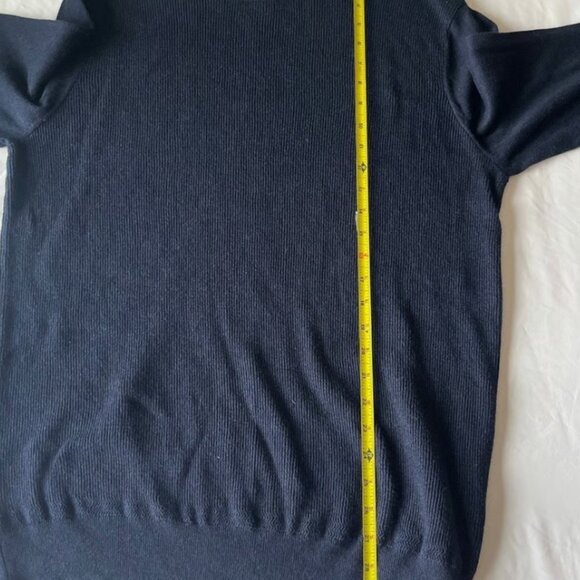 Marc Anthony Navy Slim Fit Sweater Long Sleeve Crew-Neck Mens XL - Picture 5 of 6